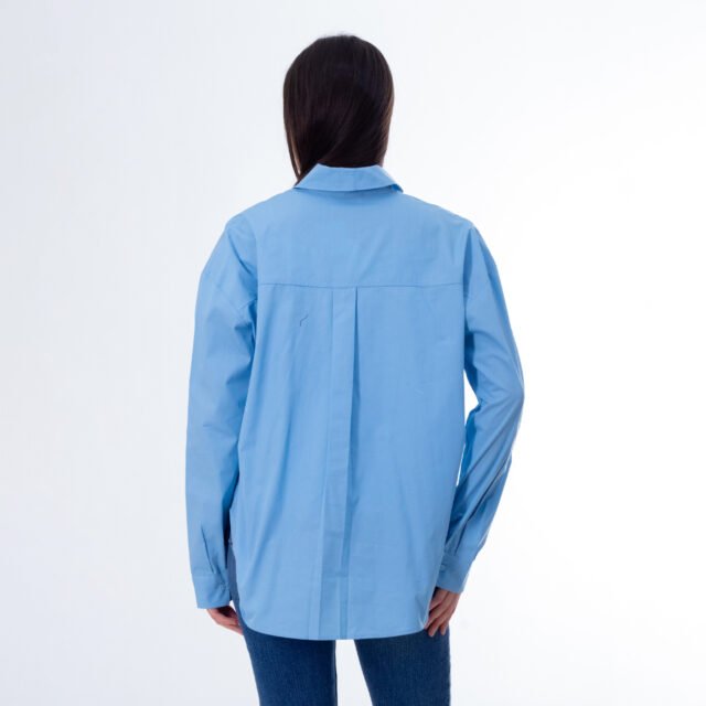 Button-Up Shirt with Ruffled Flower Detail - Image 7