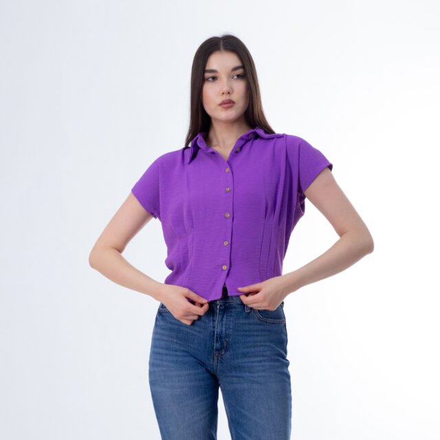 Short-Sleeve Button-Up Shirt - Image 10