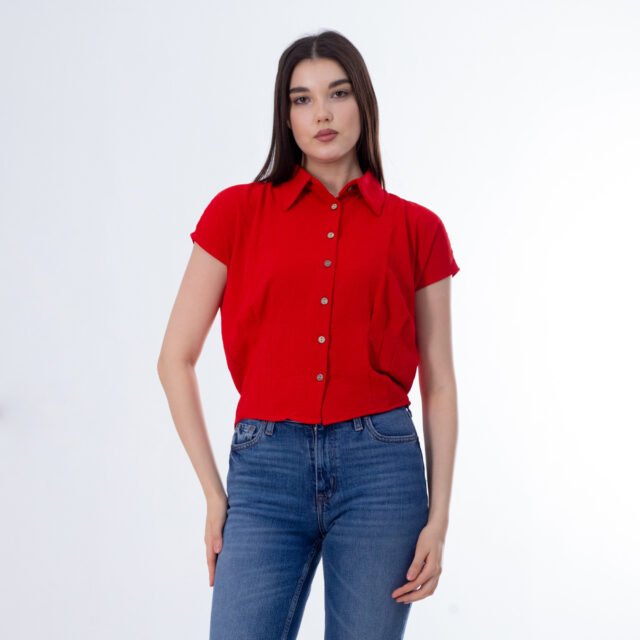Short-Sleeve Button-Up Shirt