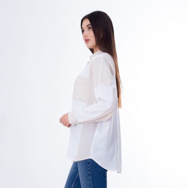 Striped Button-Up Shirt - Image 8
