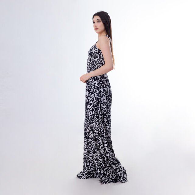 Elegant Print Maxi Dress - Image 4