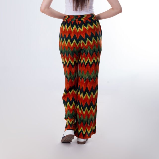 Chevron Print Wide-Leg Pants - Image 10
