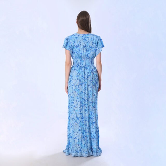 Elegant Floral Print Maxi Dress - Image 7