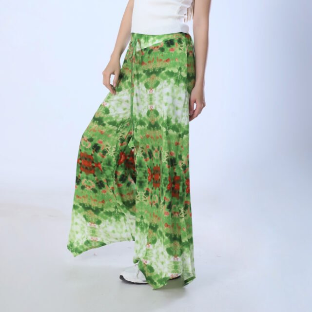 Vibrant Tie-Dye Wide-Leg Pants - Image 5