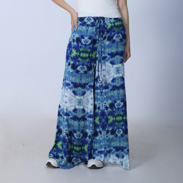 Vibrant Tie-Dye Wide-Leg Pants - Image 3