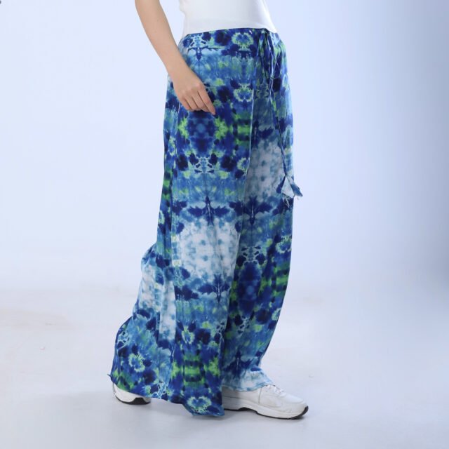 Vibrant Tie-Dye Wide-Leg Pants - Image 9