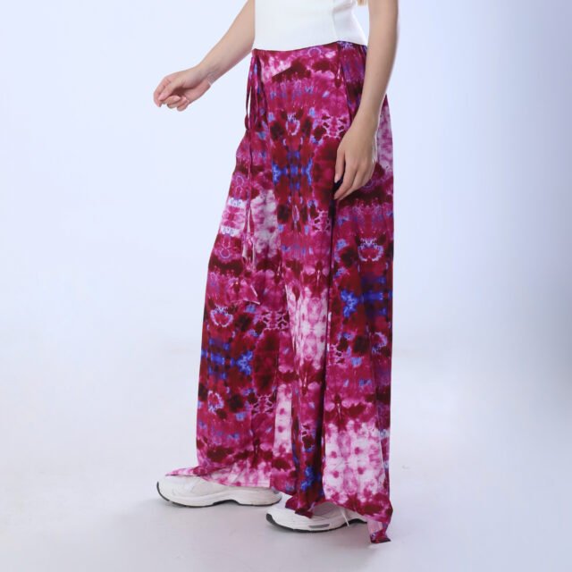 Vibrant Tie-Dye Wide-Leg Pants - Image 4