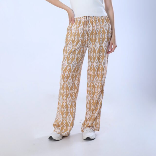 Bold Geometric Print Wide-Leg - Image 2
