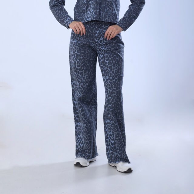 Tiger Print Wide-Leg Pants - Image 4