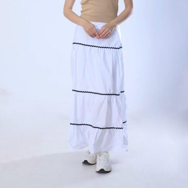 Classic Tiered Maxi Skirt - Image 2
