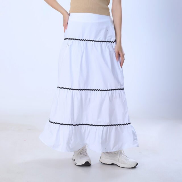 Classic Tiered Maxi Skirt - Image 6
