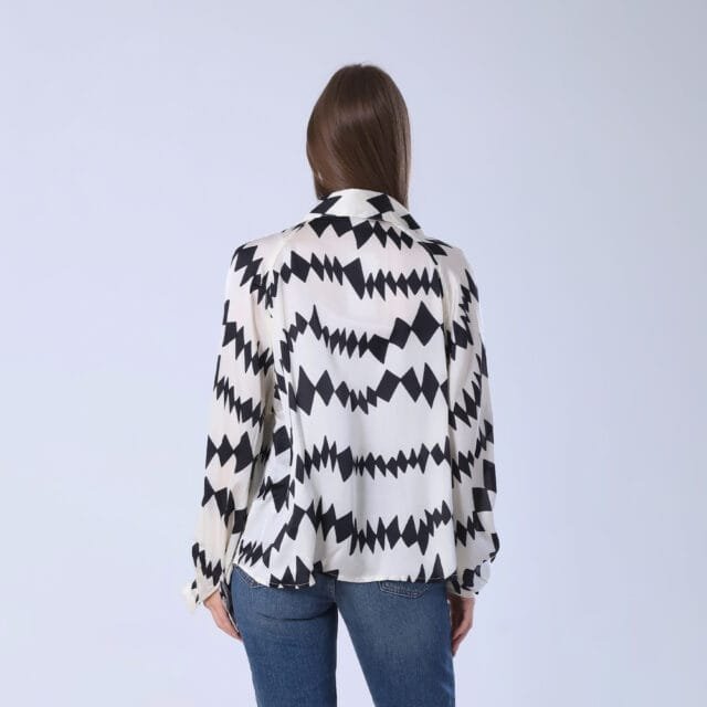 Geometric Print Blouse - Image 10