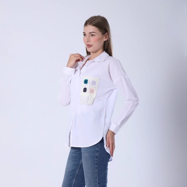 Light Embroidered Button - Image 6
