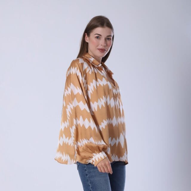 Geometric Print Blouse - Image 8