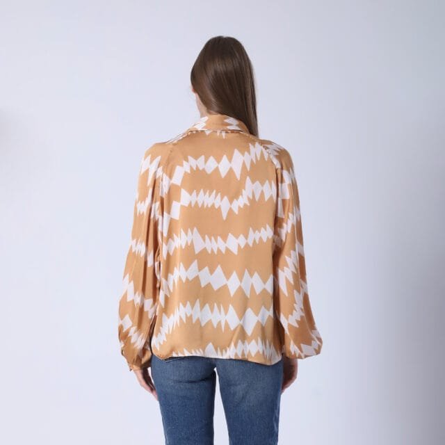 Geometric Print Blouse - Image 11