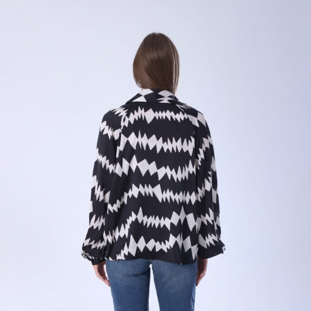 Geometric Print Blouse - Image 12