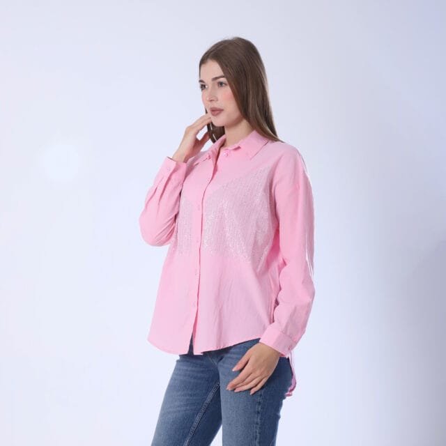 Sequined Button-Down Shirt - Image 5