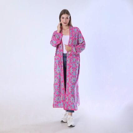 Vibrant Floral Kimono Cardigan