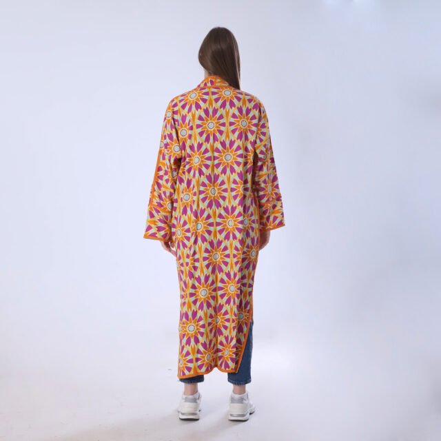 Vibrant Floral Kimono Cardigan - Image 8