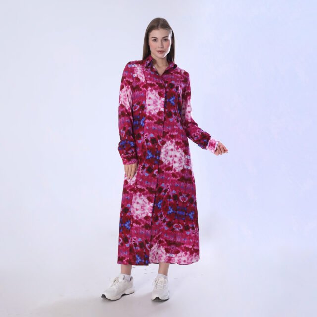 Vibrant Tie-Dye Maxi Dress - Image 2