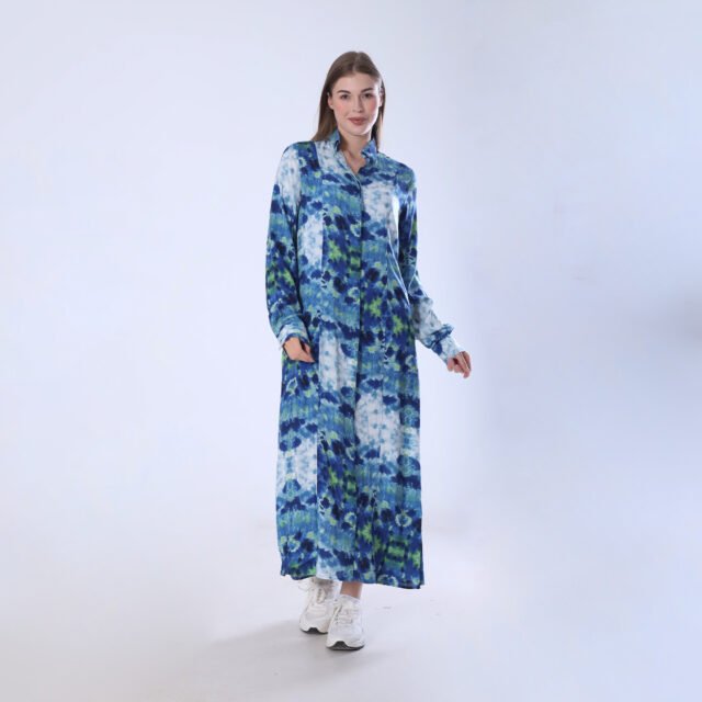 Vibrant Tie-Dye Maxi Dress