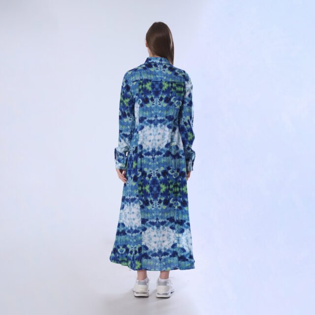 Vibrant Tie-Dye Maxi Dress - Image 7