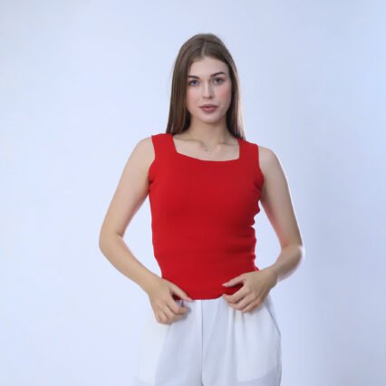 ight Blue Ribbed Tank Top