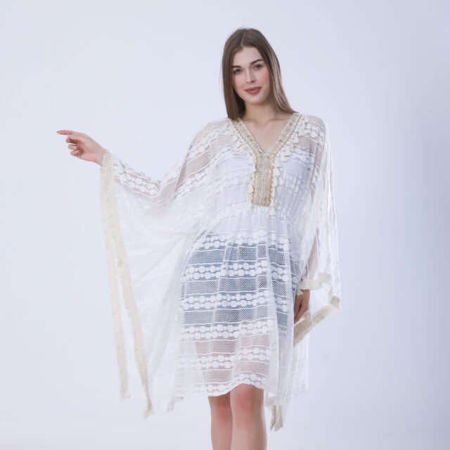 Lace Overlay Cape - Image 2